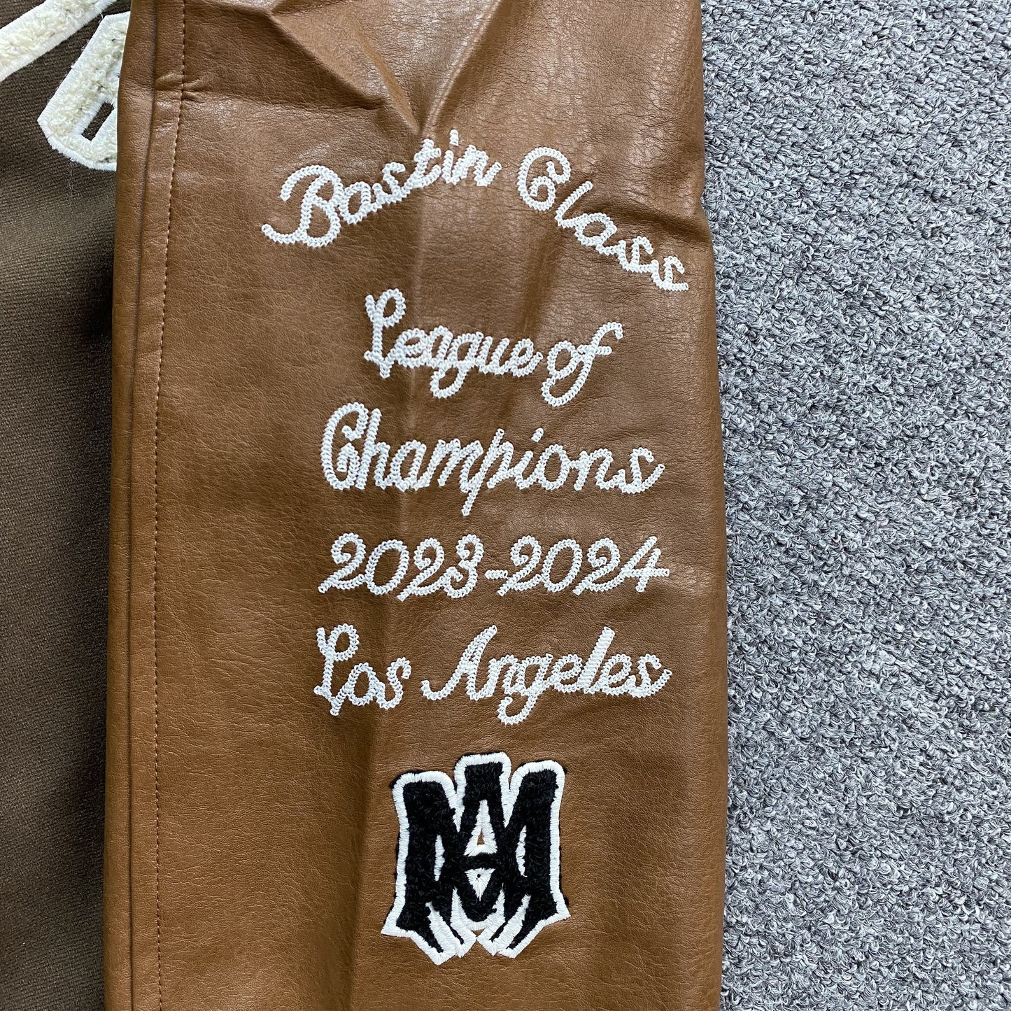 Amiri Eagle Bomber Jacket Brown