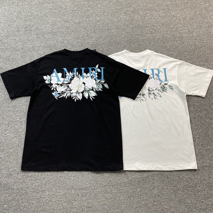Amiri Floral Logo Tee White