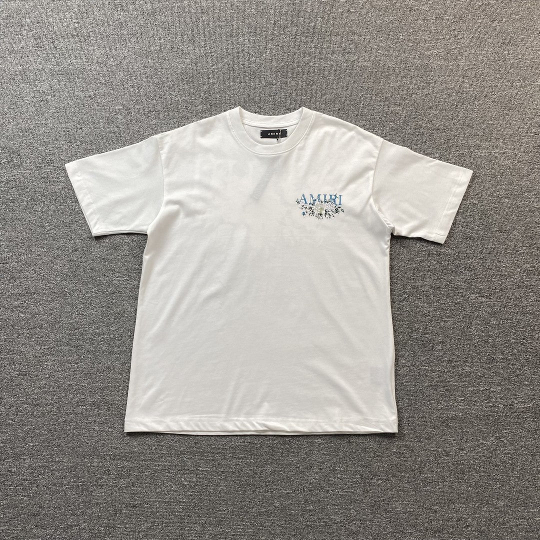 Amiri Floral Logo Tee White