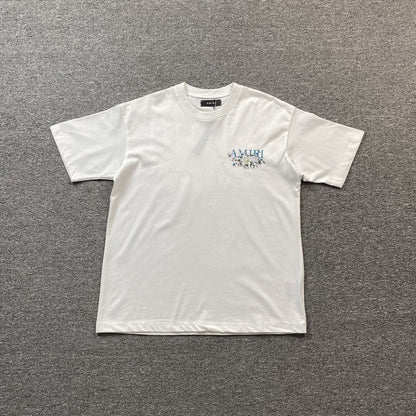 Amiri Floral Logo Tee White