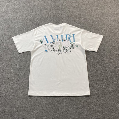Amiri Floral Logo Tee White