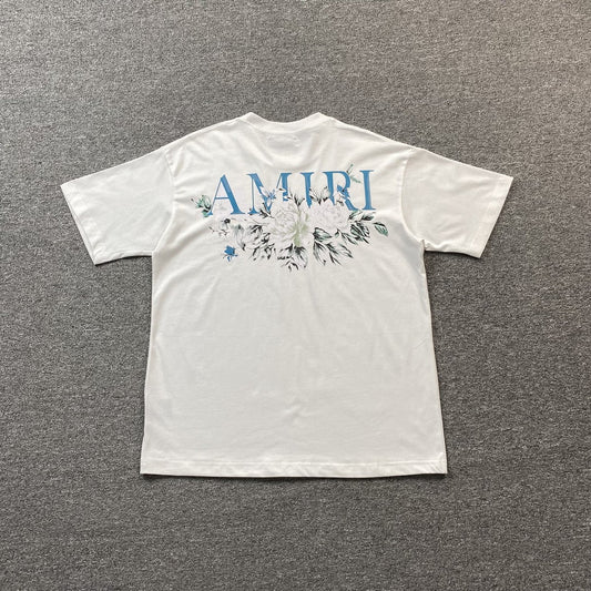Amiri Floral Logo Tee White
