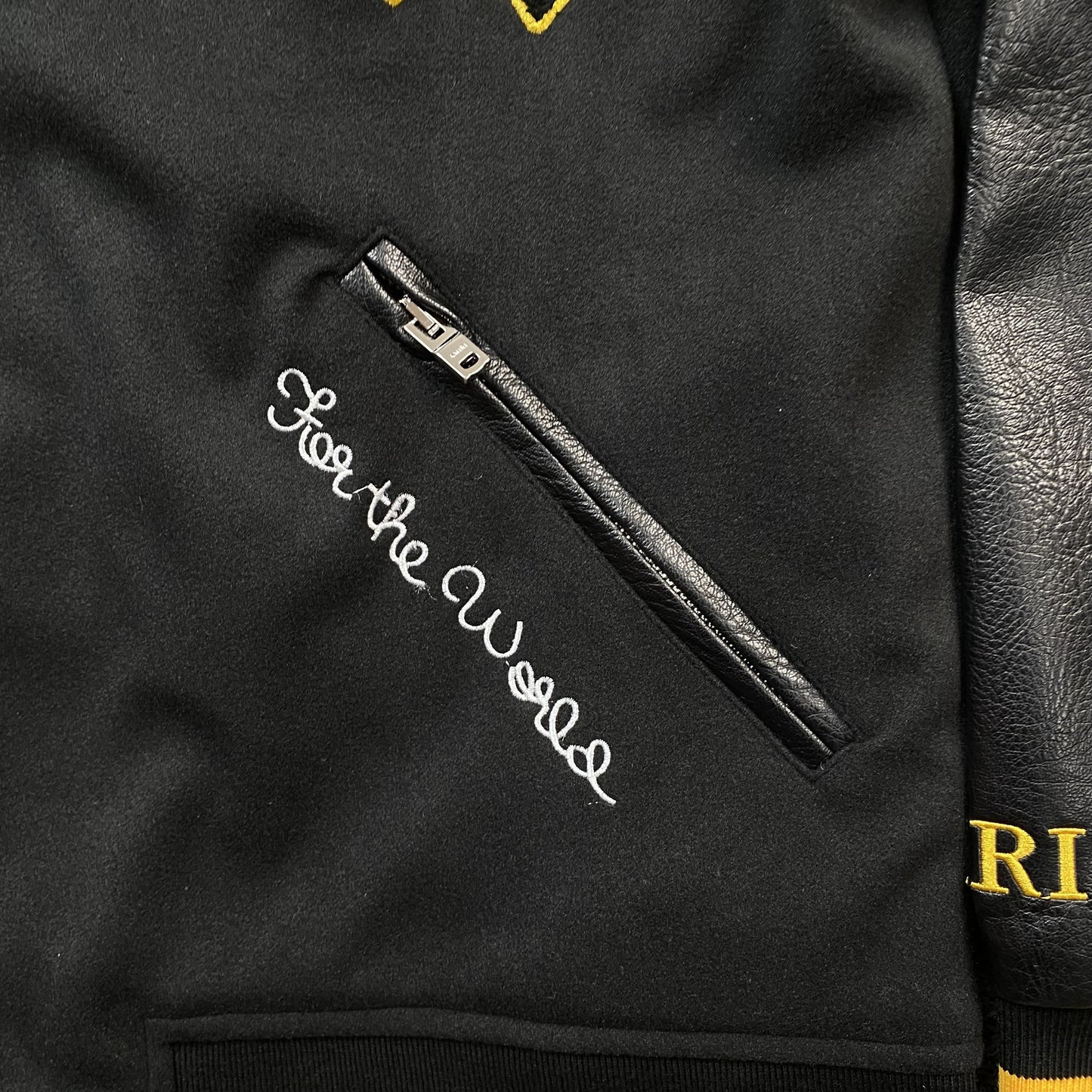 Amiri Lion Varsity Jacket Black