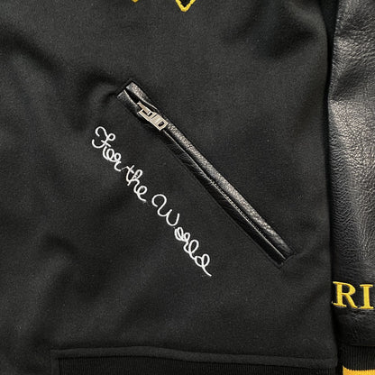Amiri Lion Varsity Jacket Black