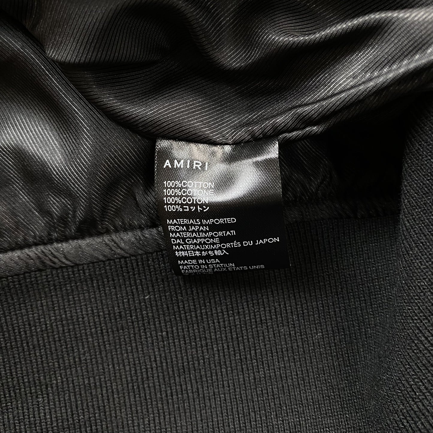 Amiri Lion Varsity Jacket Black
