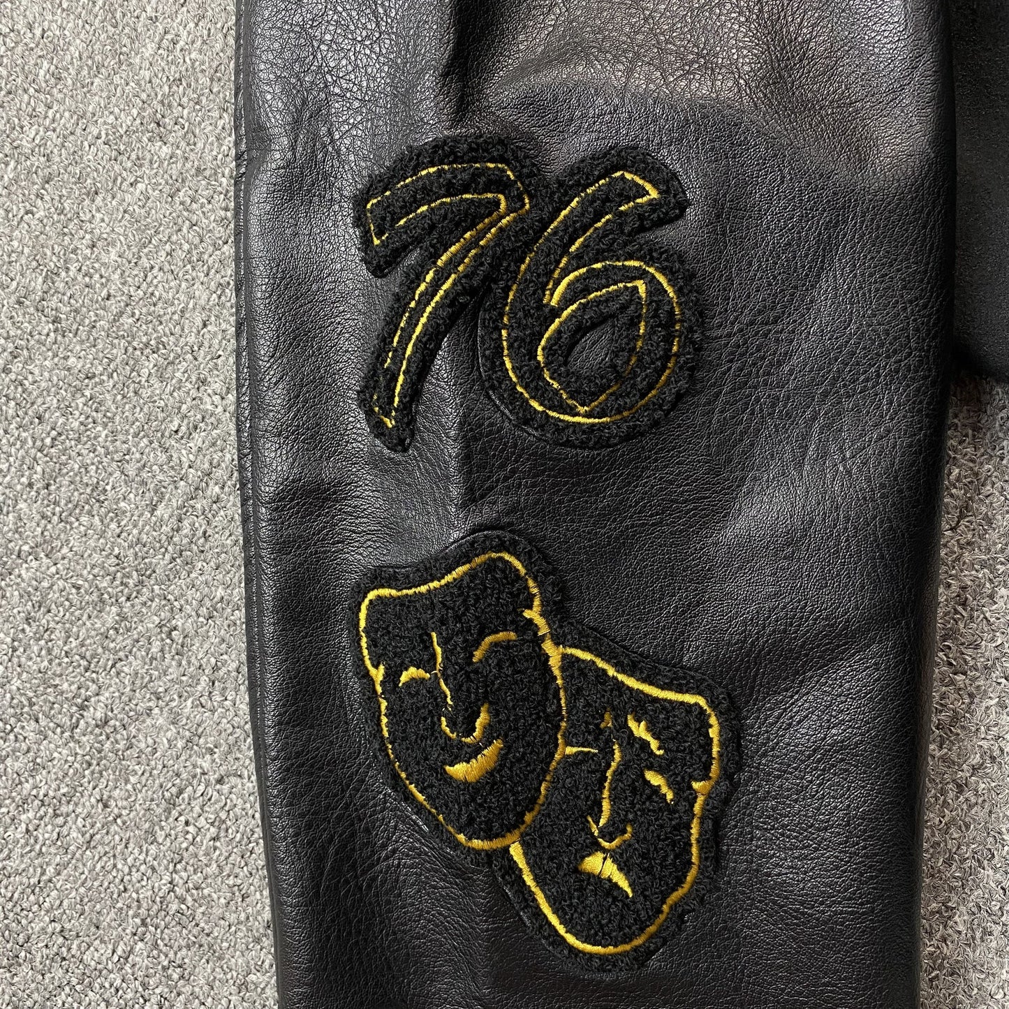 Amiri Lion Varsity Jacket Black
