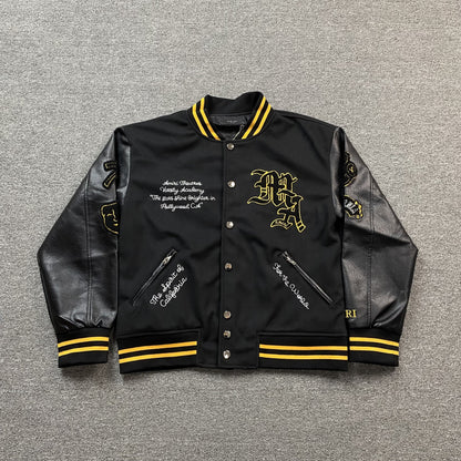 Amiri Lion Varsity Jacket Black