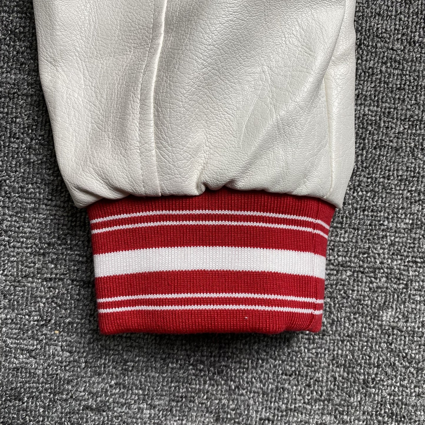 Amiri Logo Patch Varsity Jacket Red