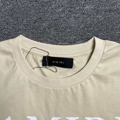 Amiri Ma Bar Logo Tee Beige