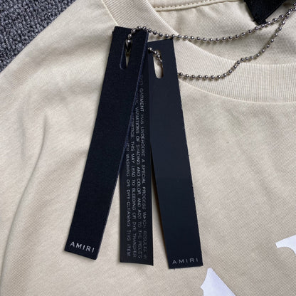 Amiri Ma Bar Logo Tee Beige