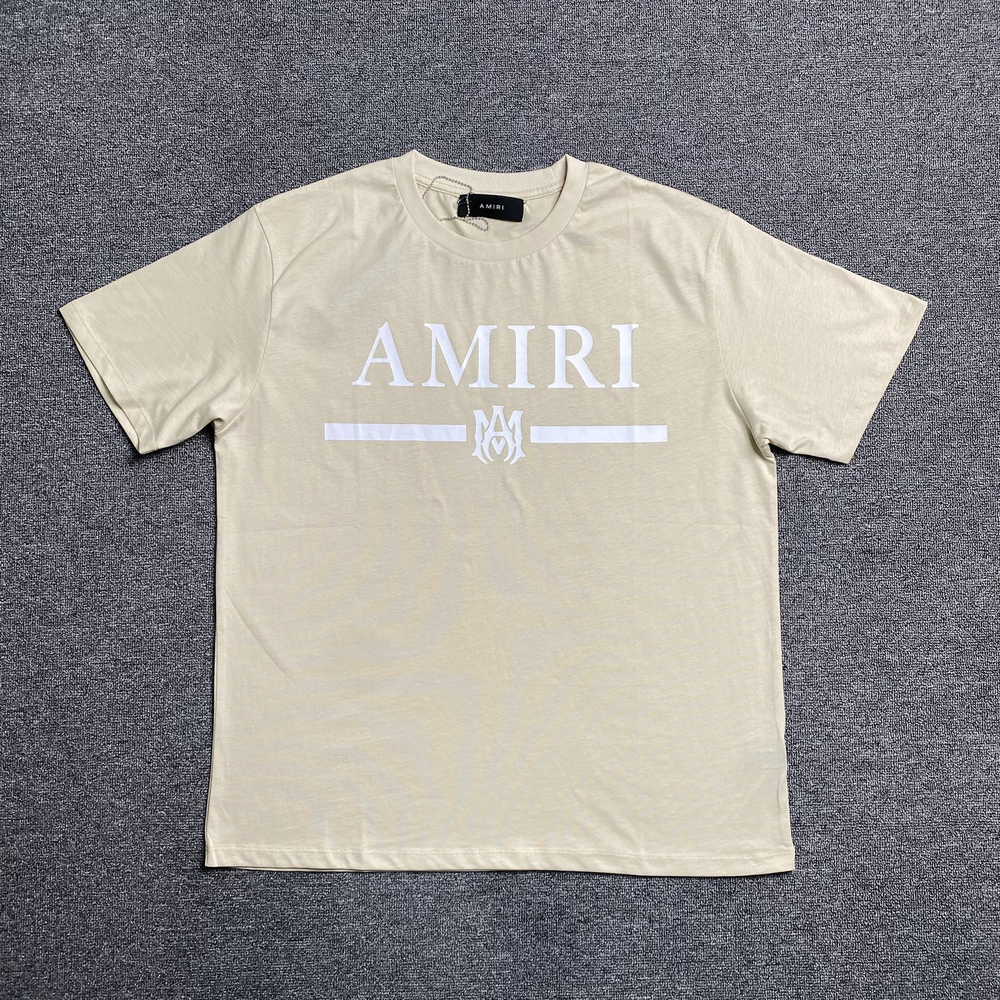 Amiri Ma Bar Logo Tee Beige