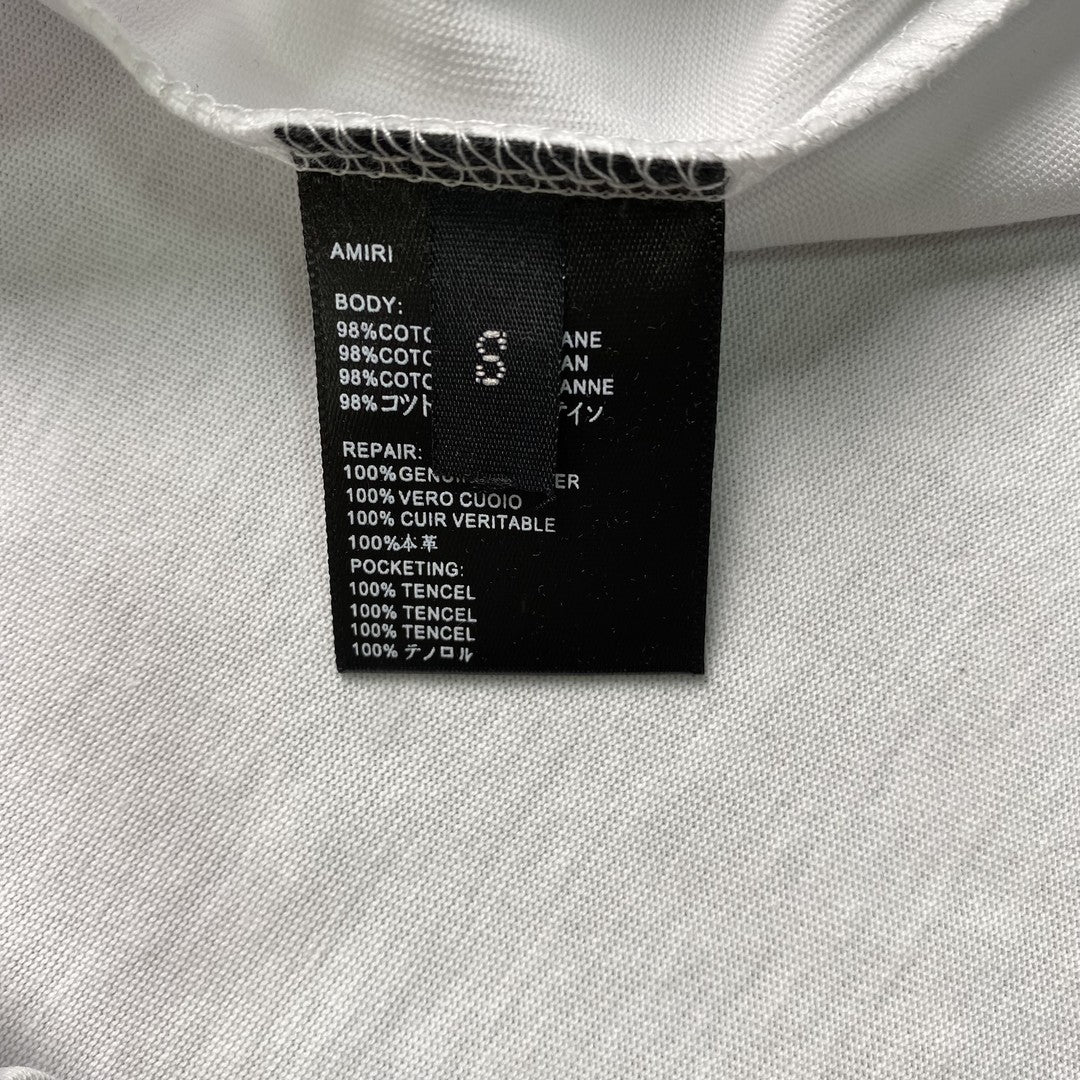 Amiri Ma Bar Logo Tee White