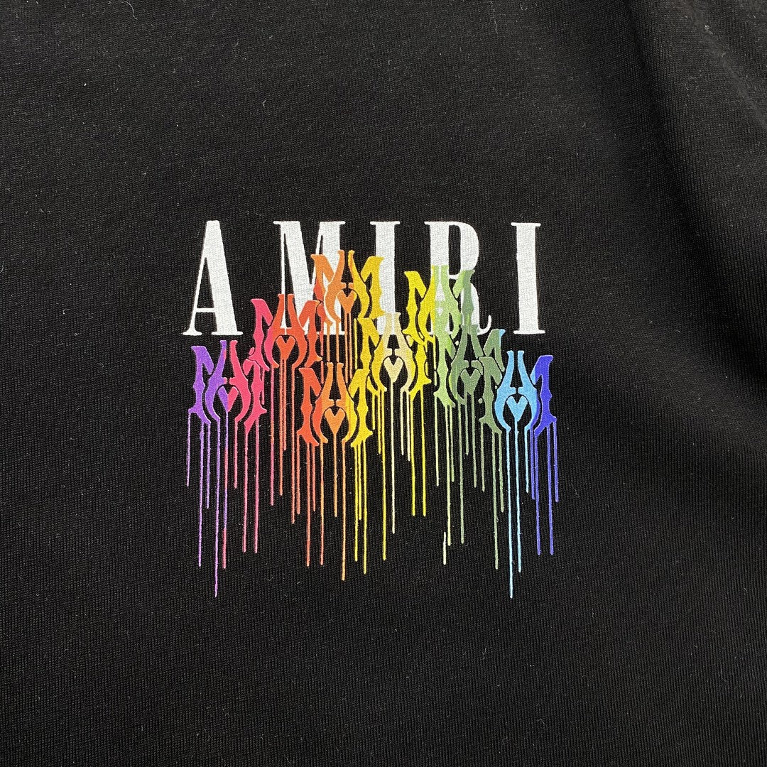 Amiri Ma Drip Collage Tee Black