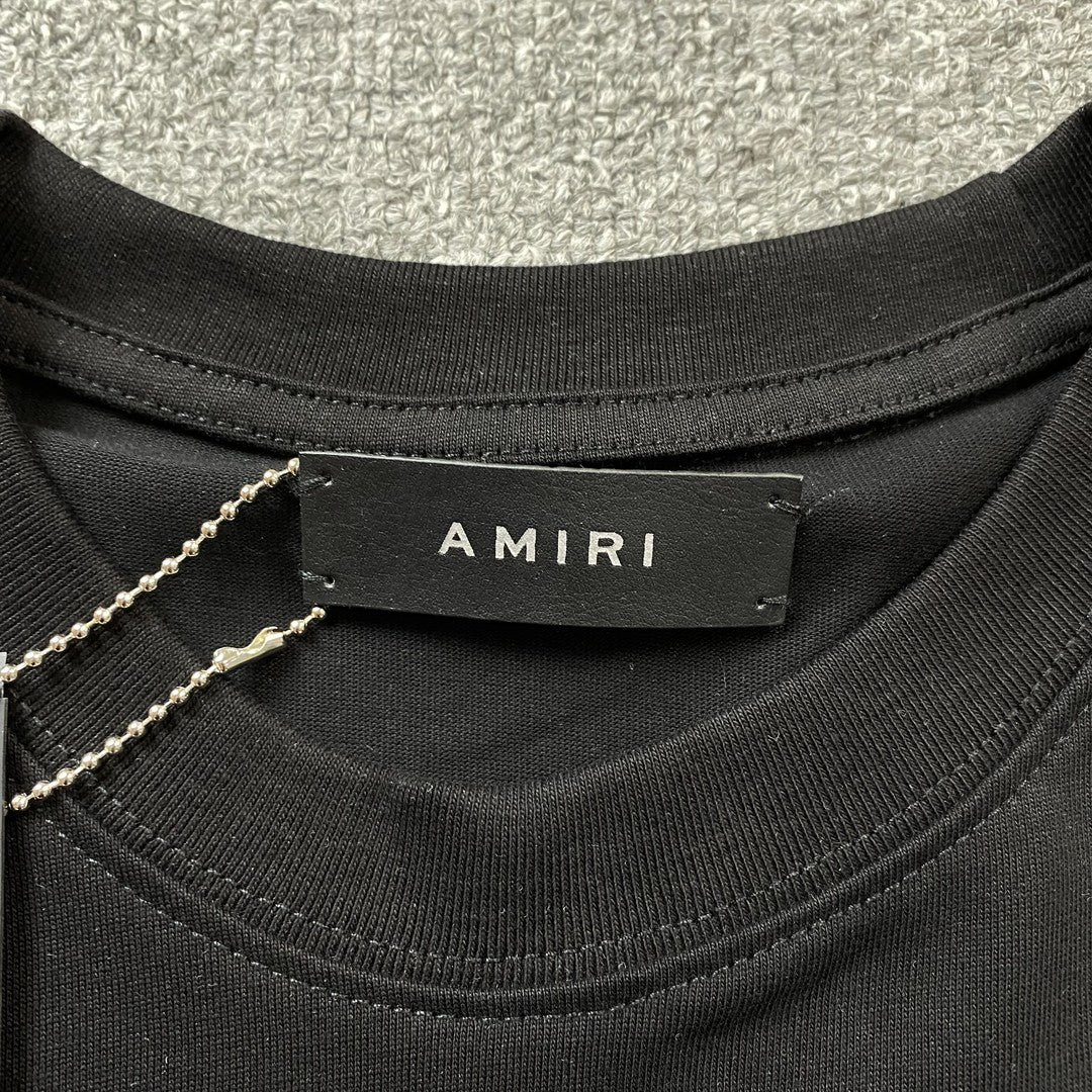 Amiri Ma Drip Collage Tee Black