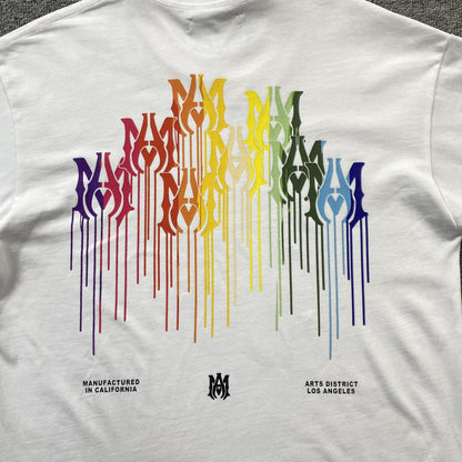 Amiri Ma Drip Collage Tee White