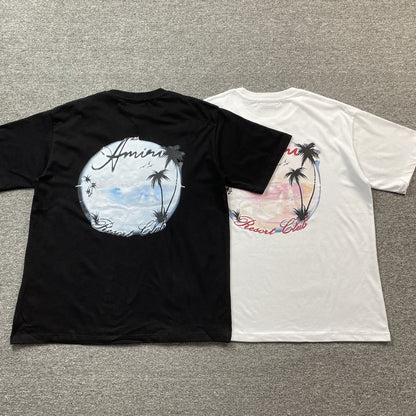 Amiri Paradise Airbrush Tee Black