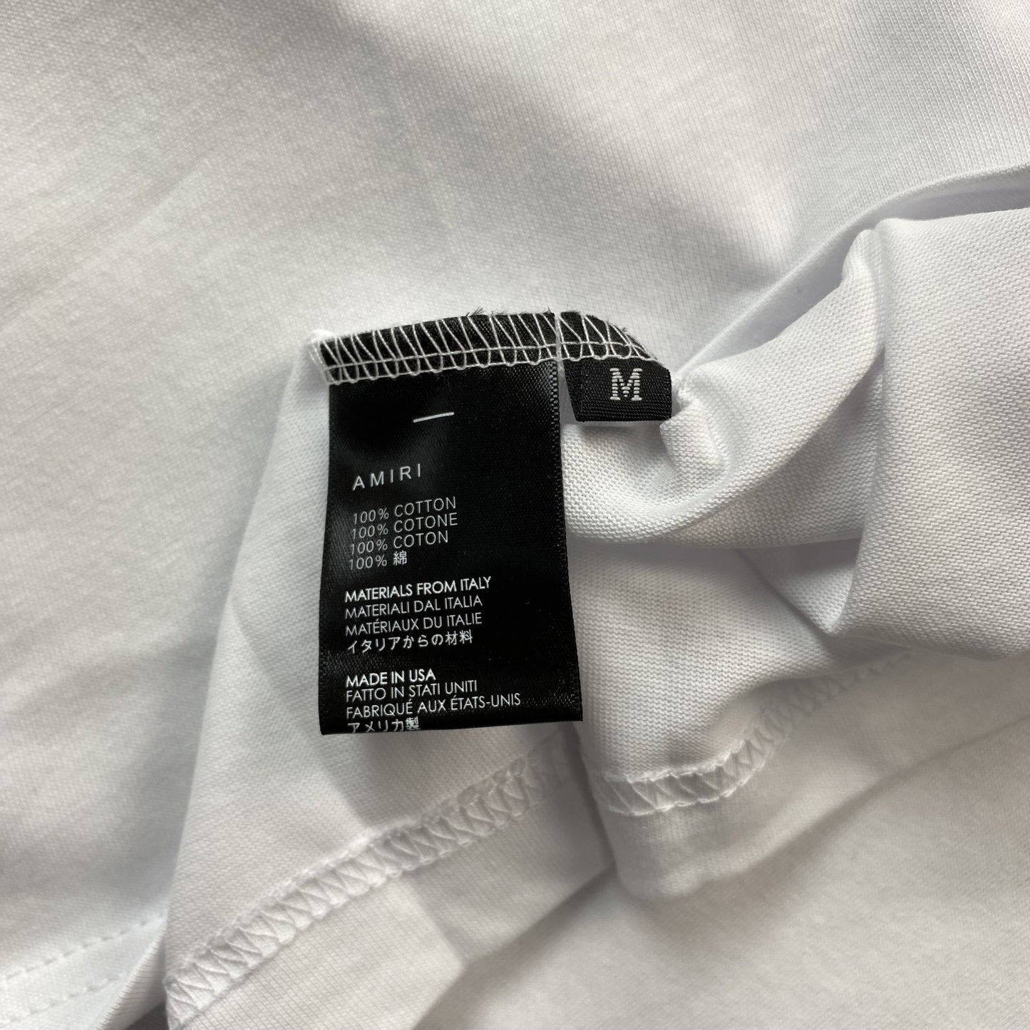 Amiri Paradise Airbrush Tee White