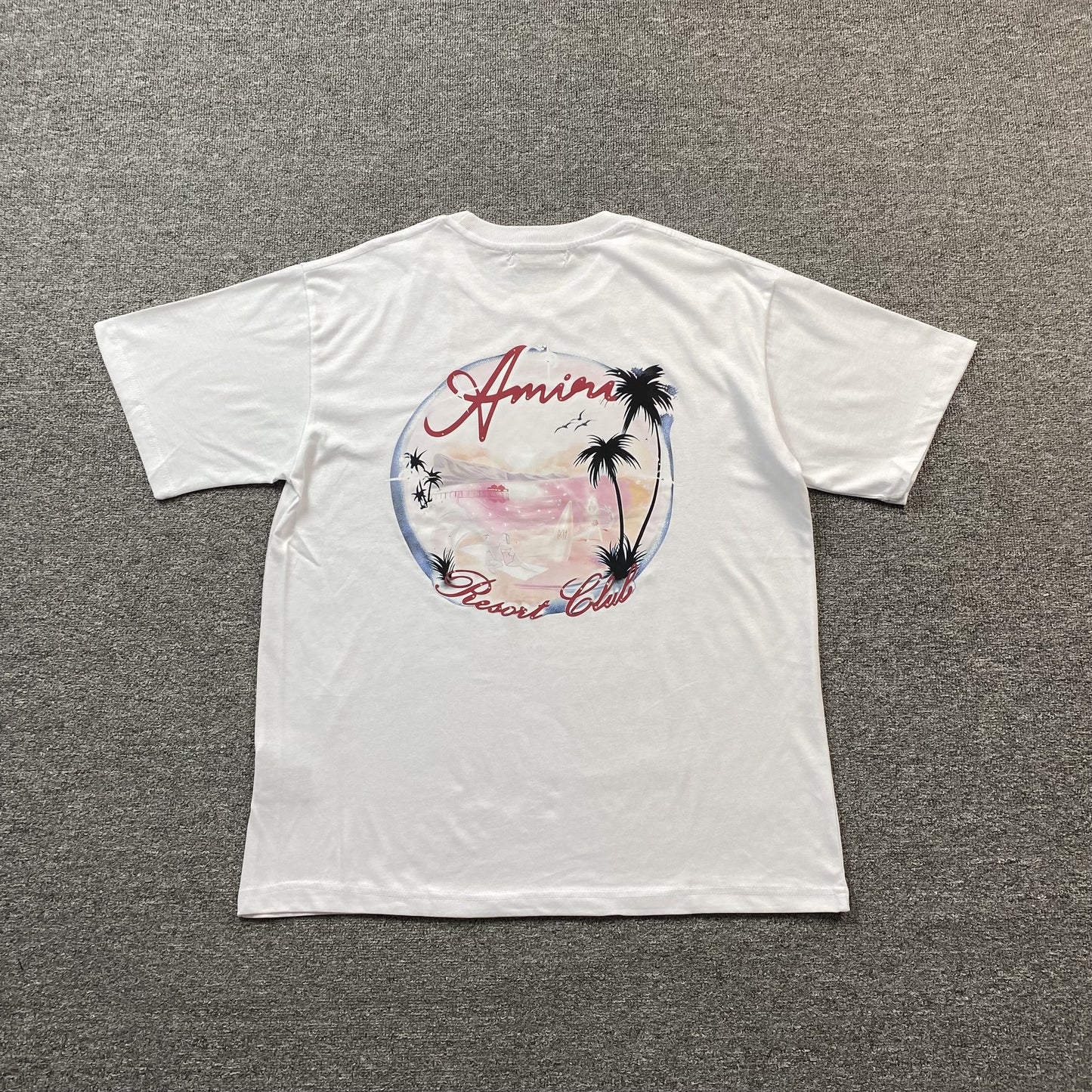 Amiri Paradise Airbrush Tee White