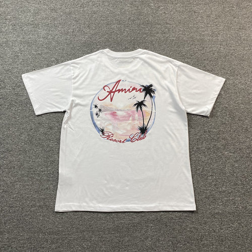 Amiri Paradise Airbrush Tee White