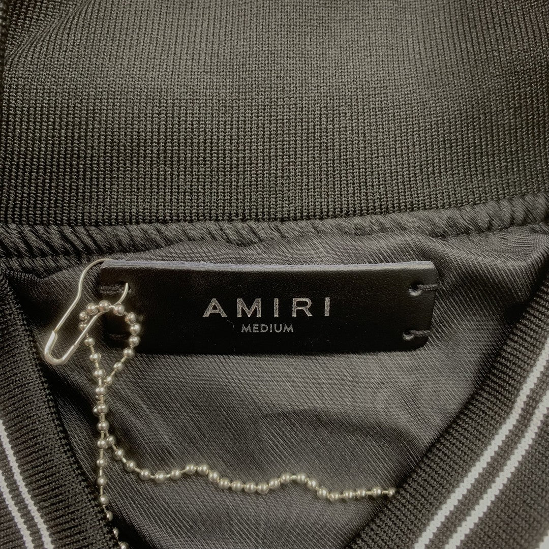 Amiri Pegasus Varsity Bomber Jacket Black