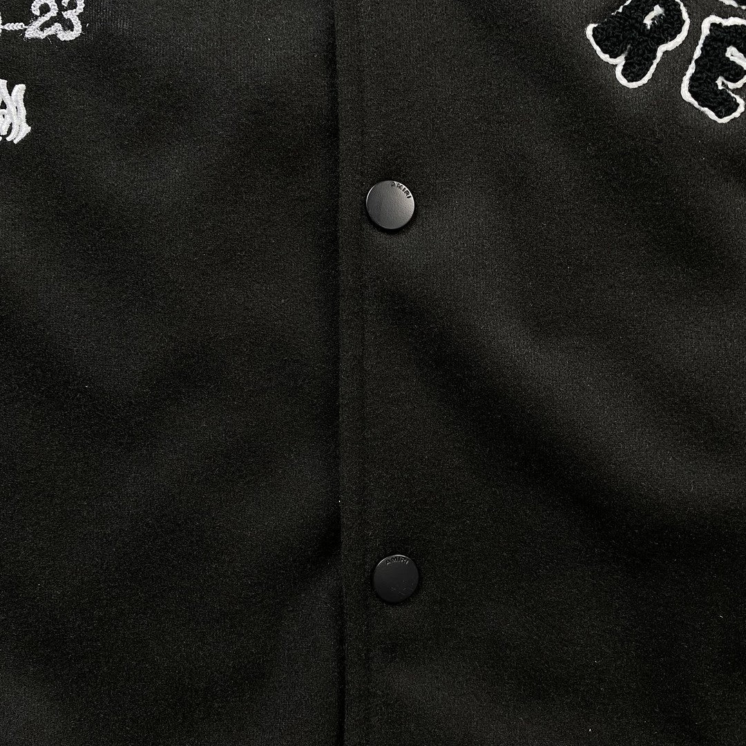 Amiri Premier Record Bomber Jacket Black