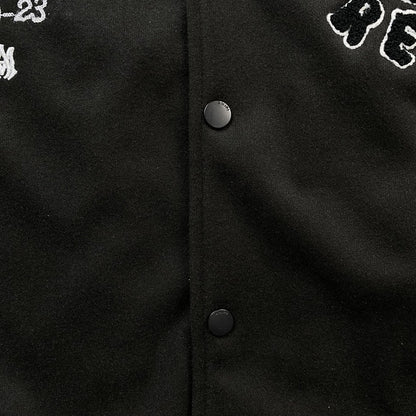 Amiri Premier Record Bomber Jacket Black