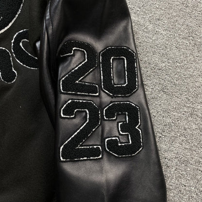 Amiri Premier Record Bomber Jacket Black
