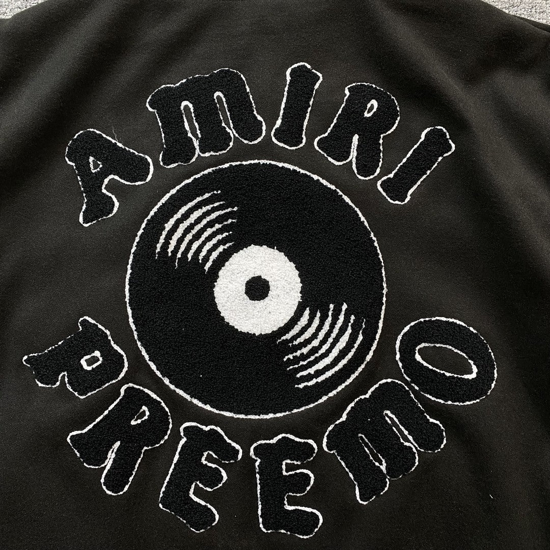 Amiri Premier Record Bomber Jacket Black