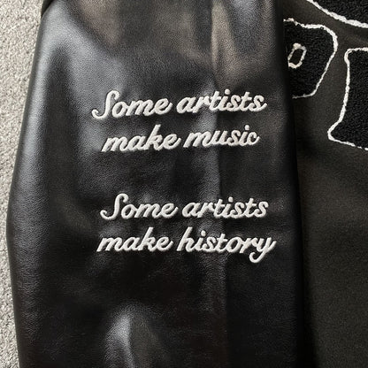 Amiri Premier Record Bomber Jacket Black