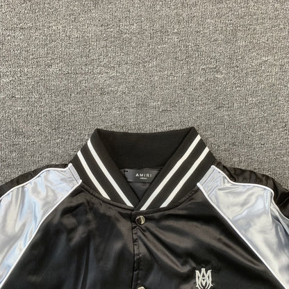 Amiri Souvenir Varsity Bomber Jacket Black