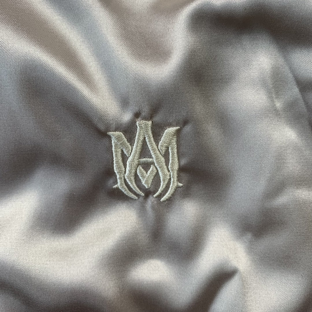Amiri Souvenir Varsity Bomber Jacket Sage