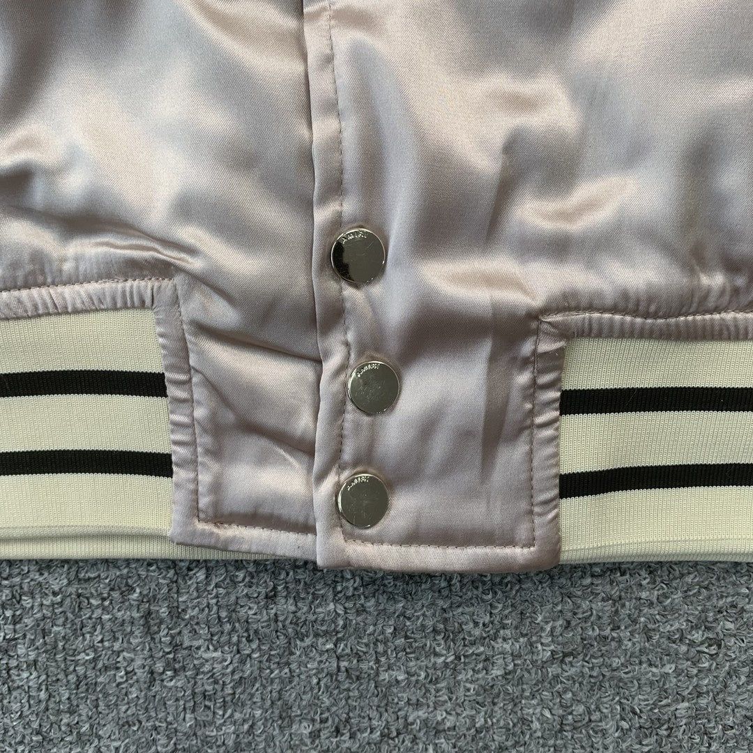 Amiri Souvenir Varsity Bomber Jacket Sage