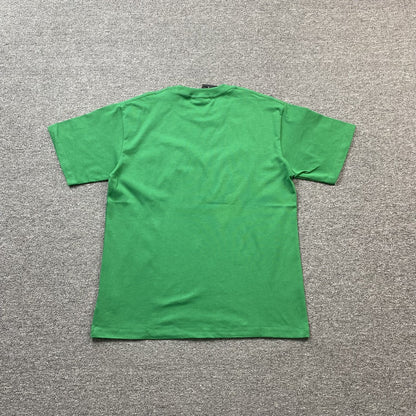 Amiri Staggered Logo Tee Green