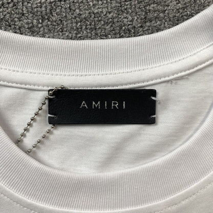 Amiri Staggered Logo Tee White