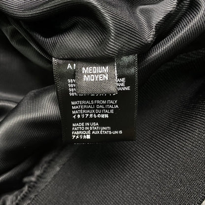 Amiri Staggered Logo Varsity Jacket Black