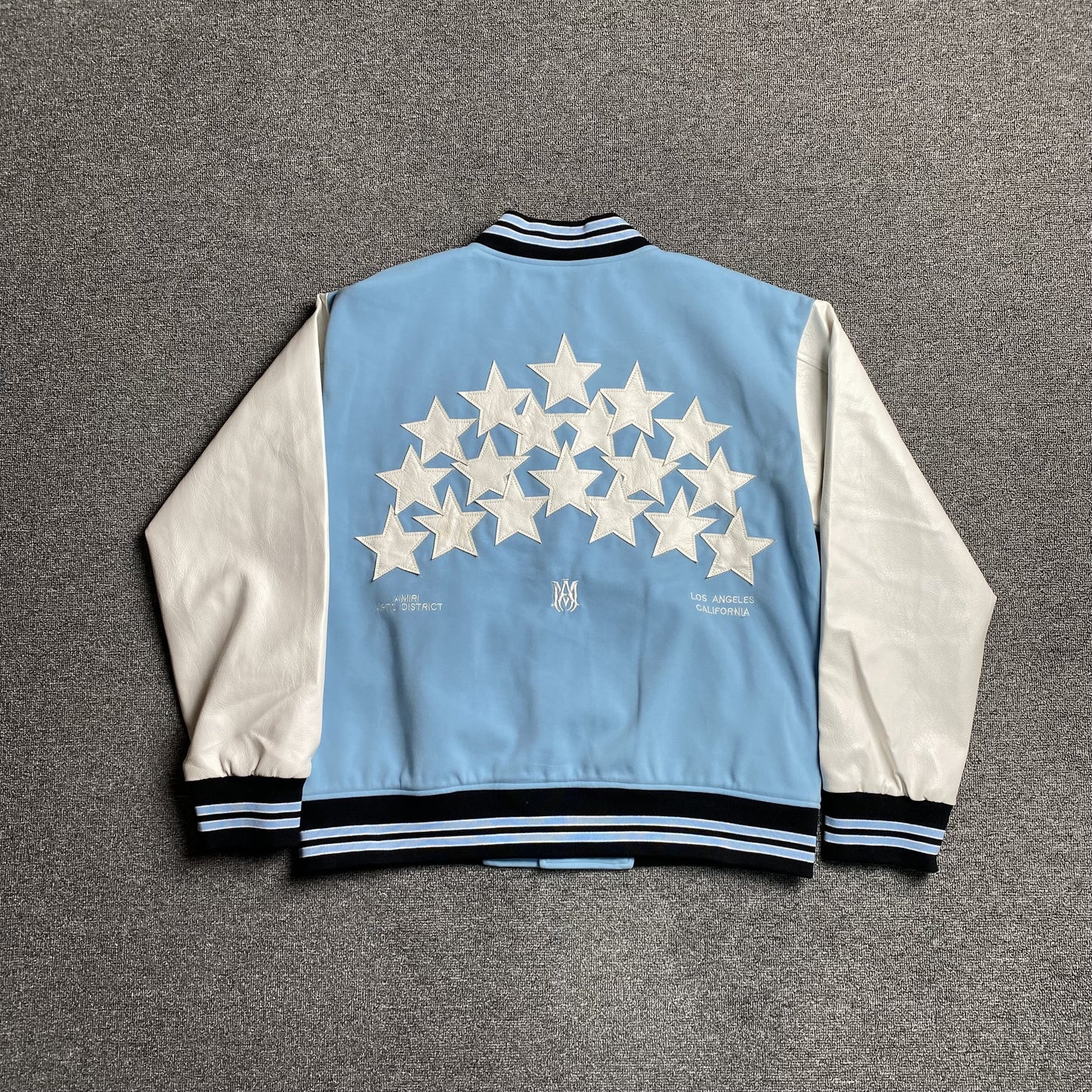 Amiri Stars Bomber Jacket Air Blue