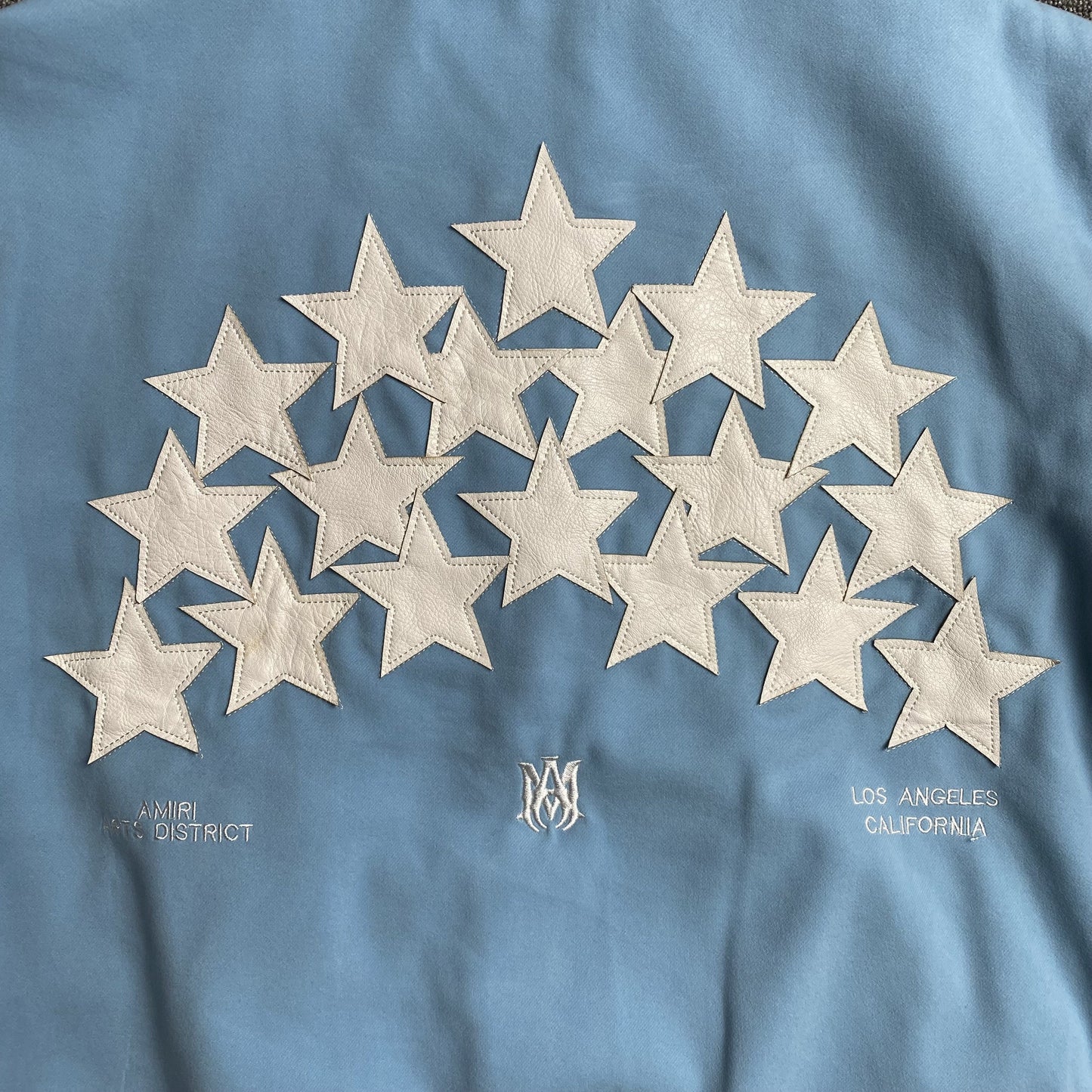 Amiri Stars Bomber Jacket Air Blue