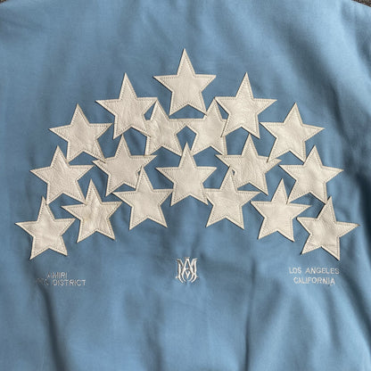 Amiri Stars Bomber Jacket Air Blue