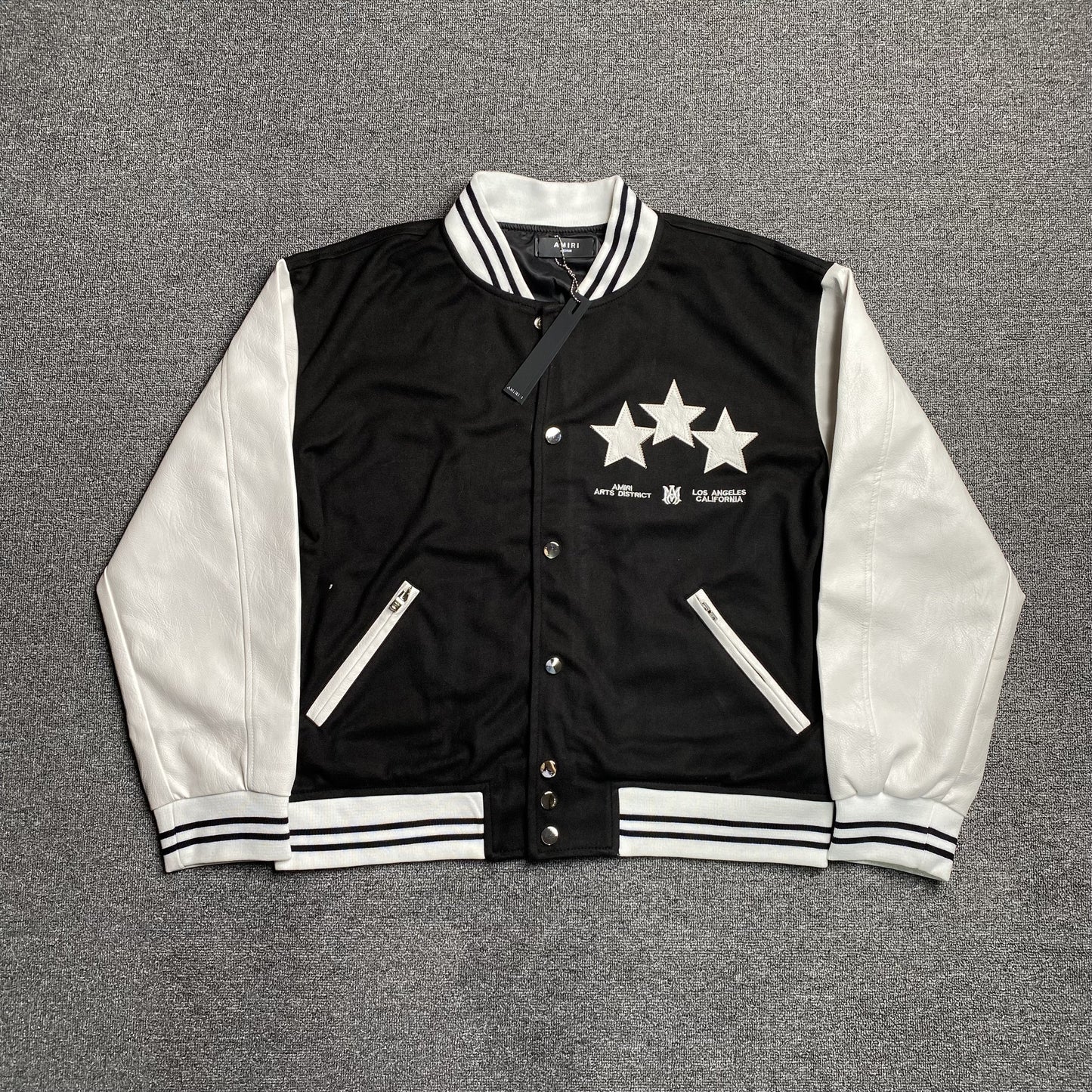 Amiri Stars Bomber Jacket Black
