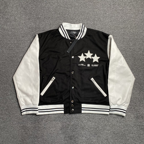 Amiri Stars Bomber Jacket Black