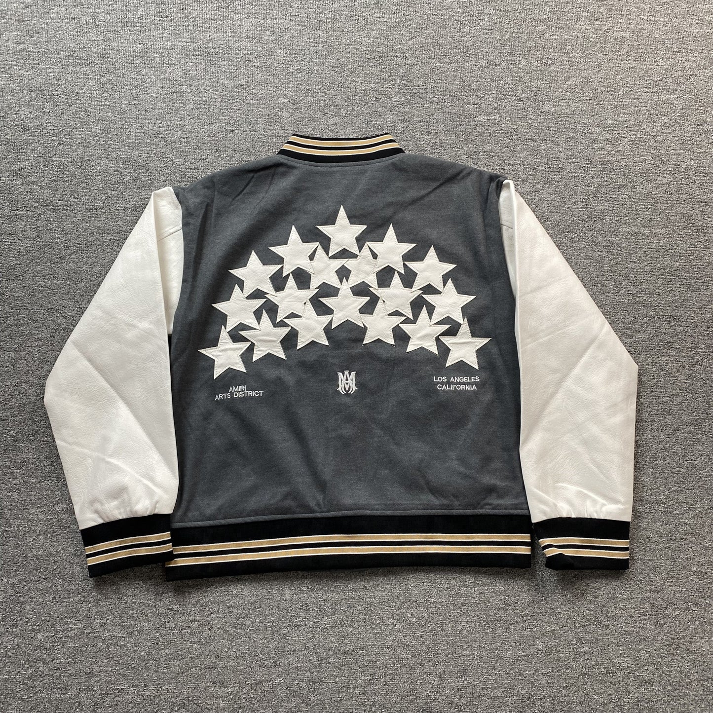 Amiri Stars Bomber Jacket Grey