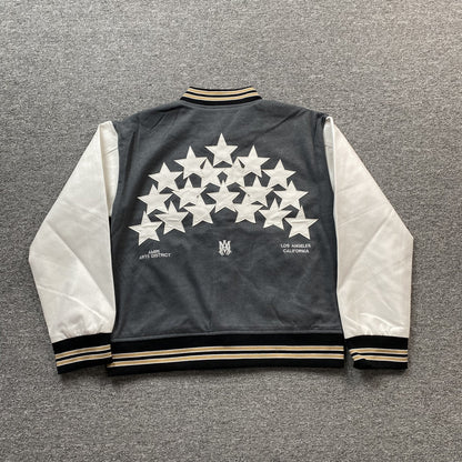 Amiri Stars Bomber Jacket Grey
