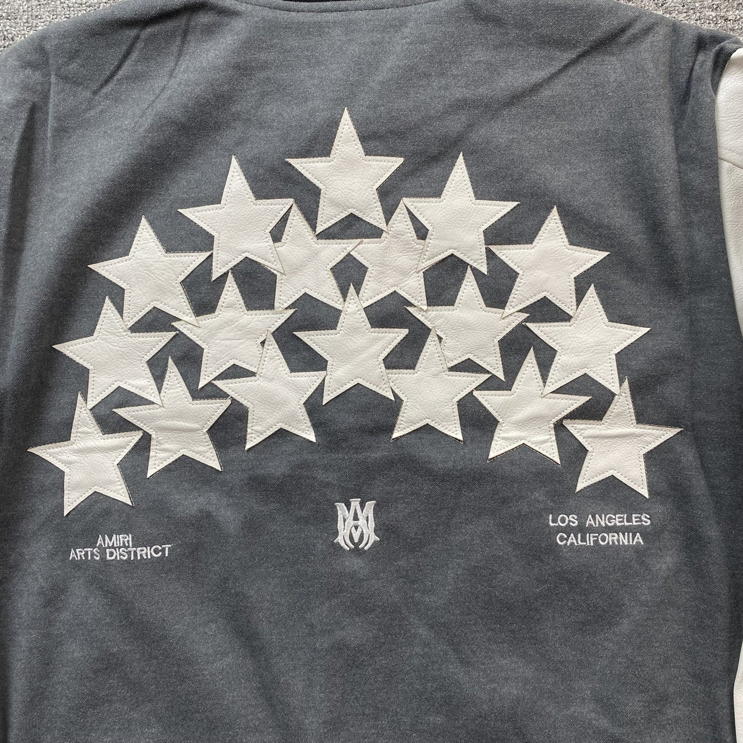 Amiri Stars Bomber Jacket Grey
