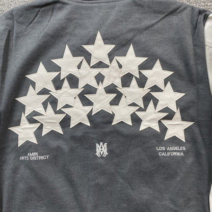 Amiri Stars Bomber Jacket Grey