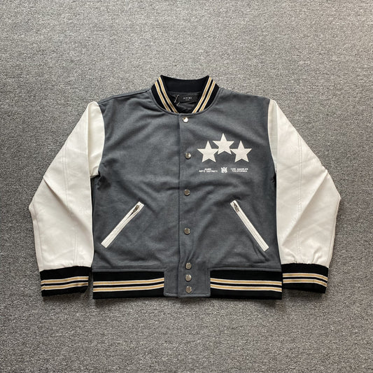Amiri Stars Bomber Jacket Grey