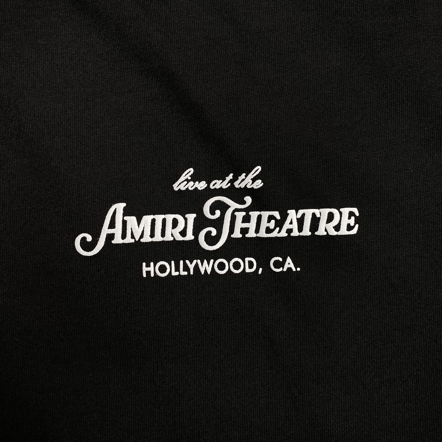 Amiri Theatre Flocked Tee Black