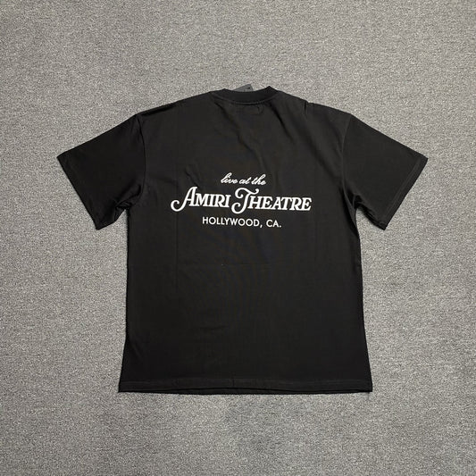 Amiri Theatre Flocked Tee Black