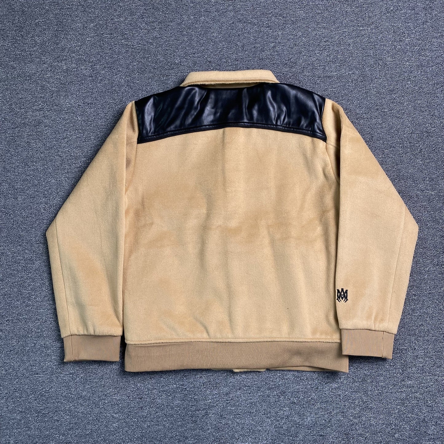 Amiri Varsity Bomber Jacket Beige