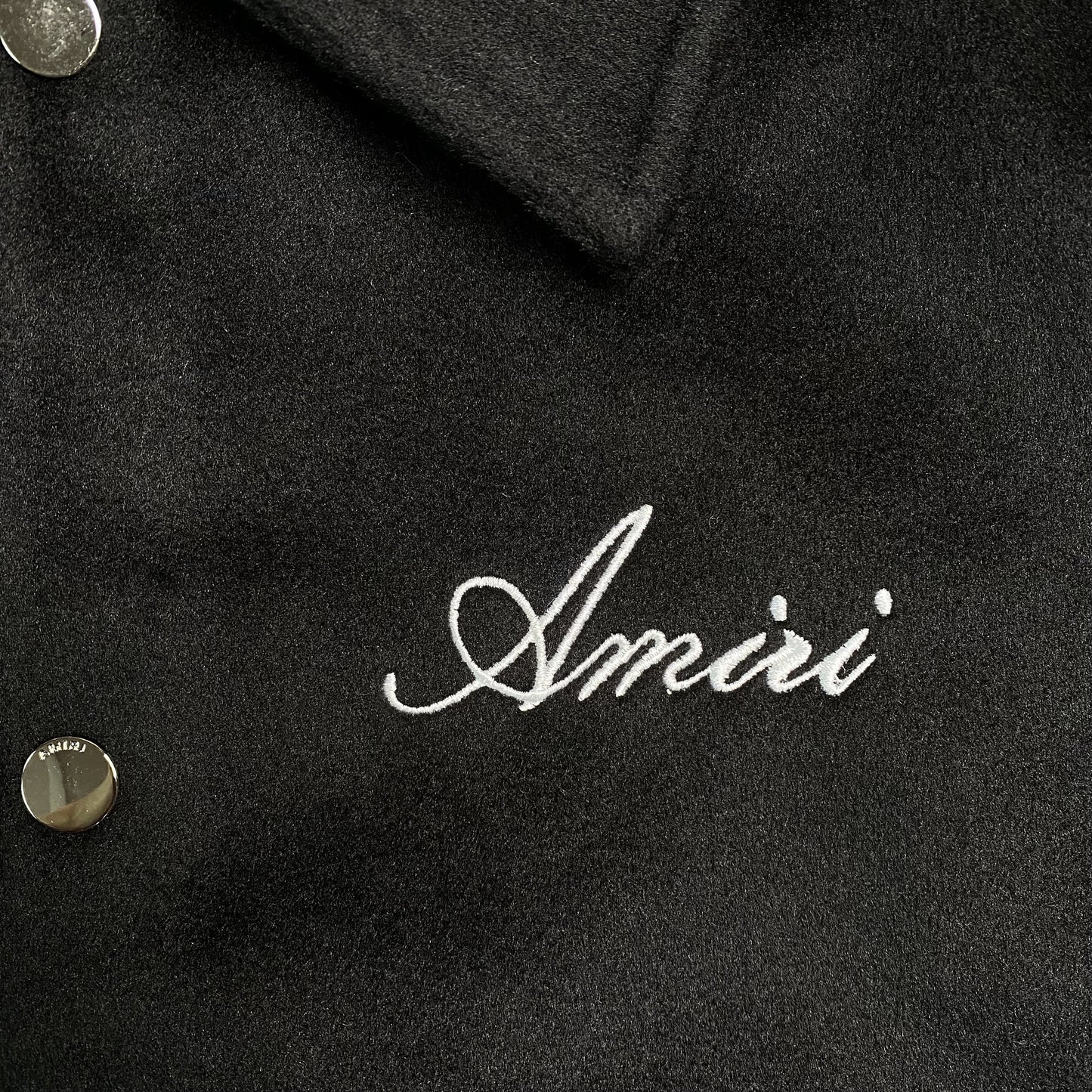 Amiri Varsity Bomber Jacket Black