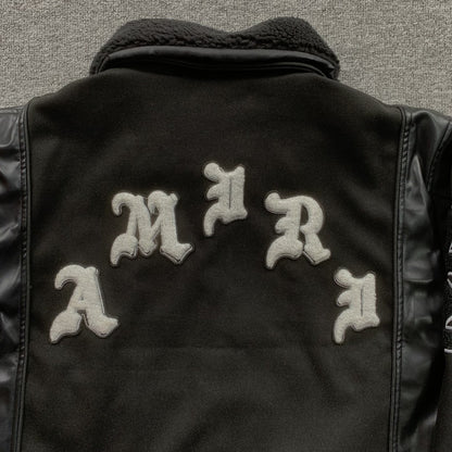 Amiri Wes Lang Bomber Jacket Black